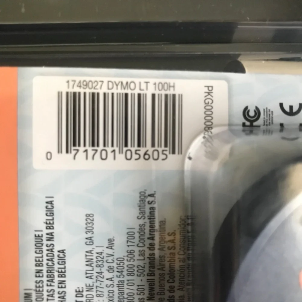 Dymo Label Maker Letra Tag 100H New